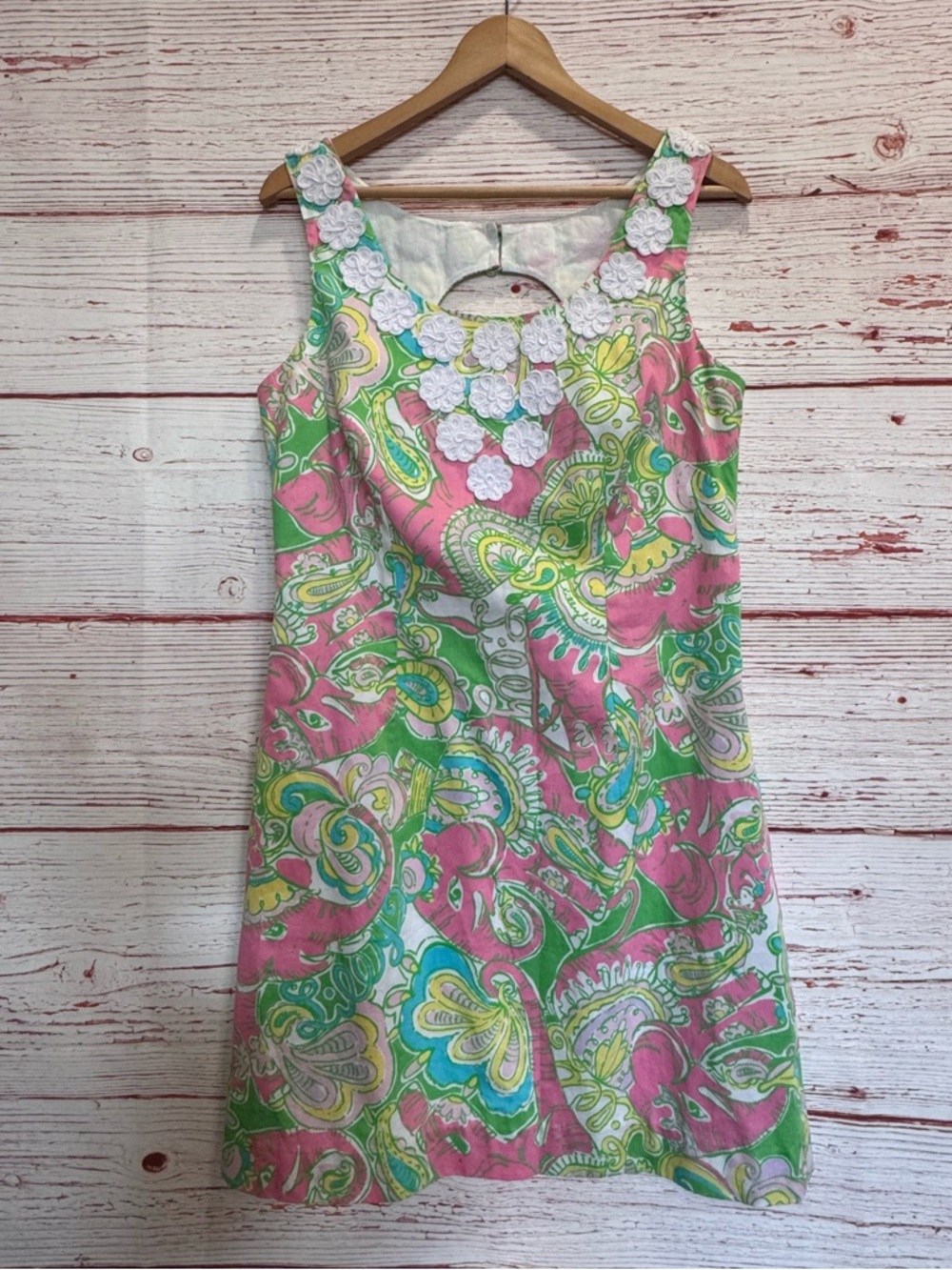 Lilly Pulitzer Nina Shift Dress in Multi Chin Chin Sz 10 - Picture 4 of 14